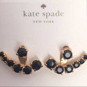 KATE SPADE • Dainty Sparkler Black Earring Jackets